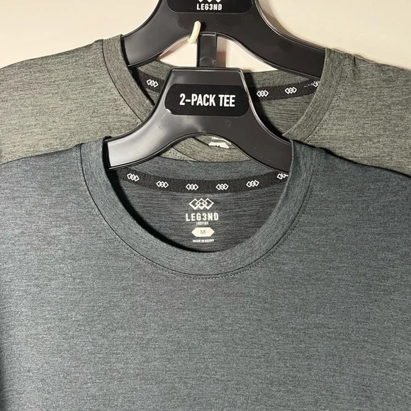 LEG3ND Super Soft Light Weight Stretch Moisture Wicking Long Sleeve 2pc Crews - Picture 3 of 11